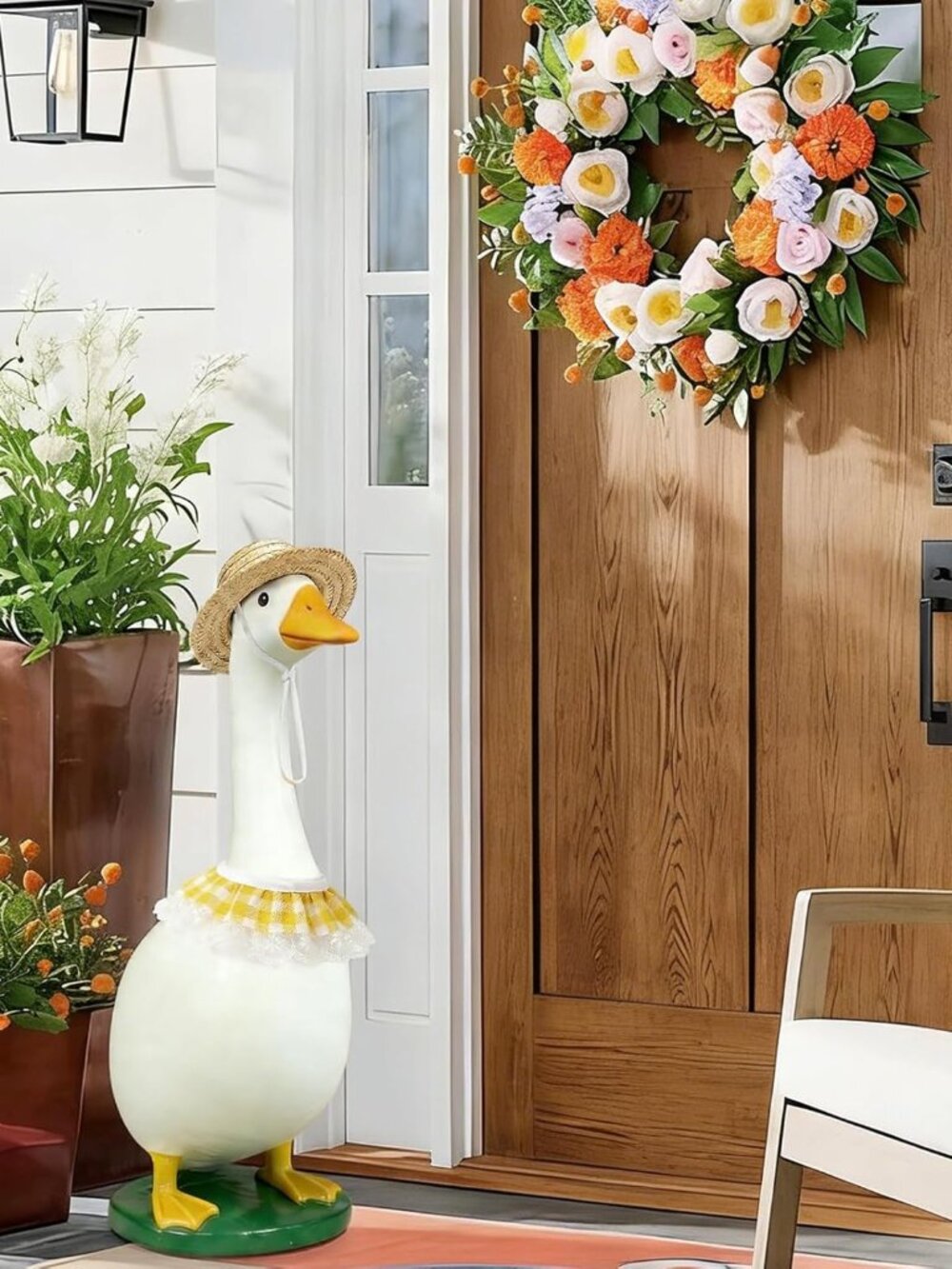Spring Porch Goose Outfit Goose Pastoral Style Outfit for 23" Cement or Plastic - Picture 2 of 7